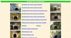 Desktop Screenshot of eisenbahn-tunnel-info.de